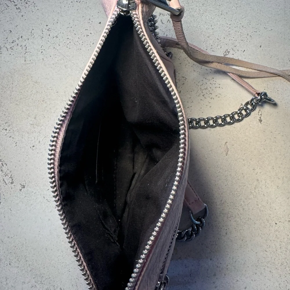 Rebecca Minkoff Pink Leather Crossbody Chain Bag